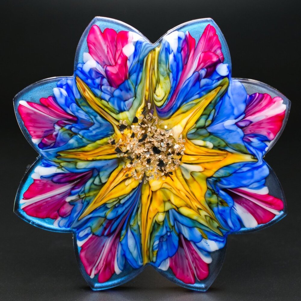 Star Flower Vanity Tray | Jewelry Display Tray | 3D Flower Bloom Tray